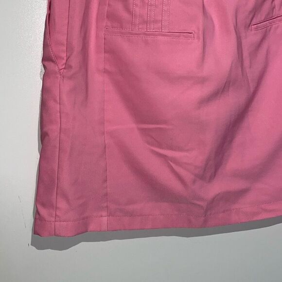 Adidas Women's Pink ClimaCool Stretch Solid Logo Athletic Golf Skort Size 2 - Picture 7 of 12